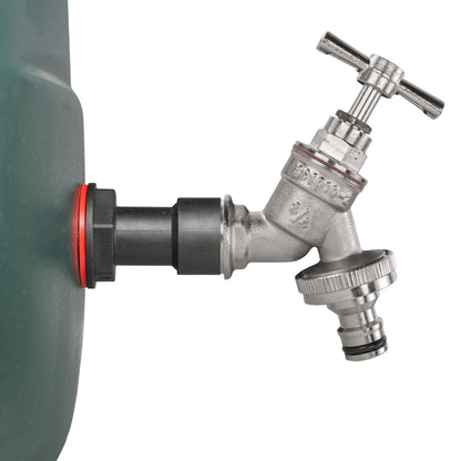 Water Butt Extension Kit 3/4" with Nickel Plated Quick Connect Tap and Drill Bit - Best4Trade-Retail Tech Hose & Fittings
