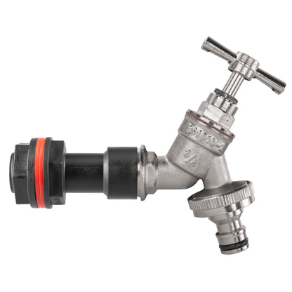 Water Butt Extension Kit 3/4" with Nickel Plated Quick Connect Tap and Drill Bit - Best4Trade-Retail Tech Hose & Fittings
