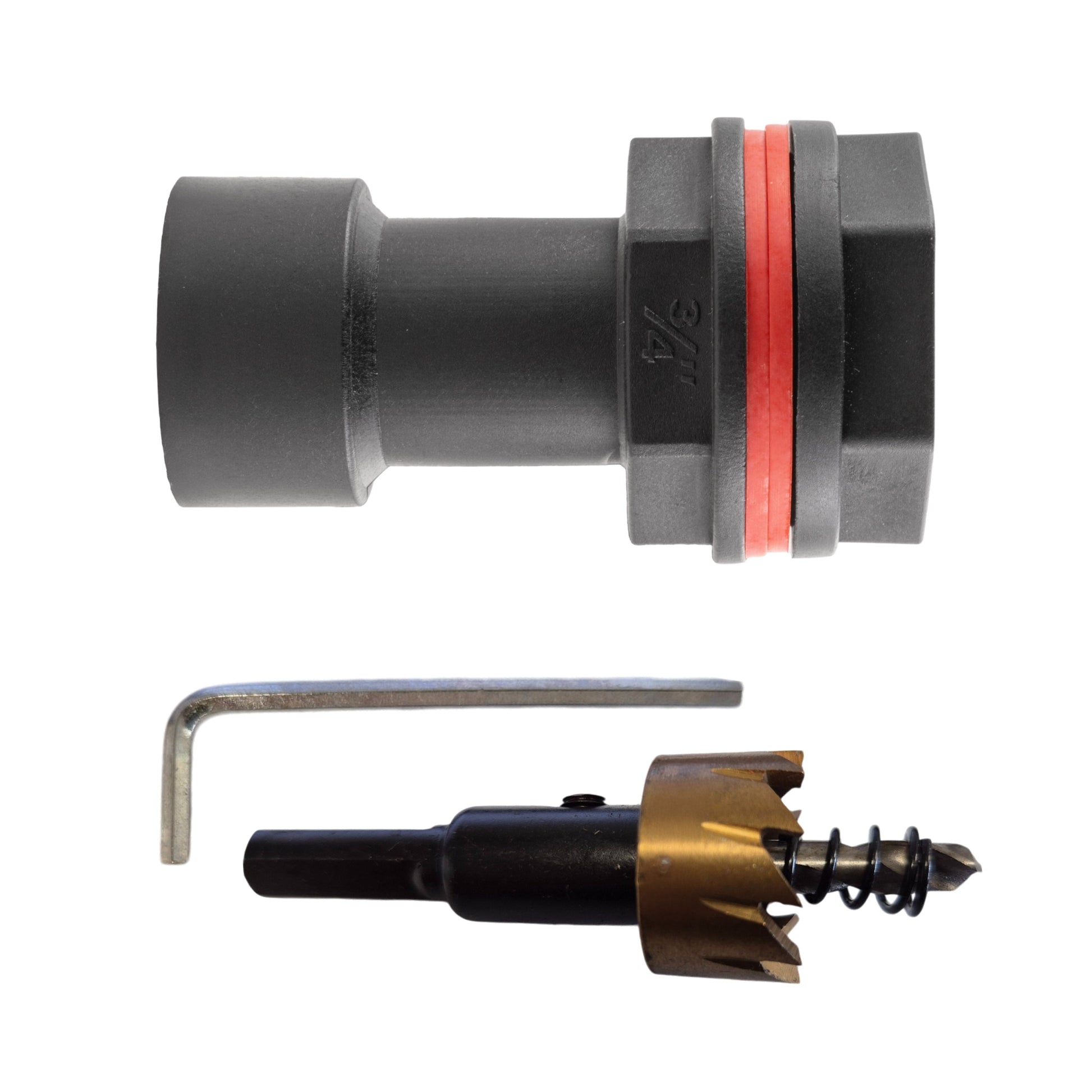 Water Butt Extension 3/4" BSPM-F with Nut and Washers and Drill Bit - Best4Trade-Retail Garden watering
