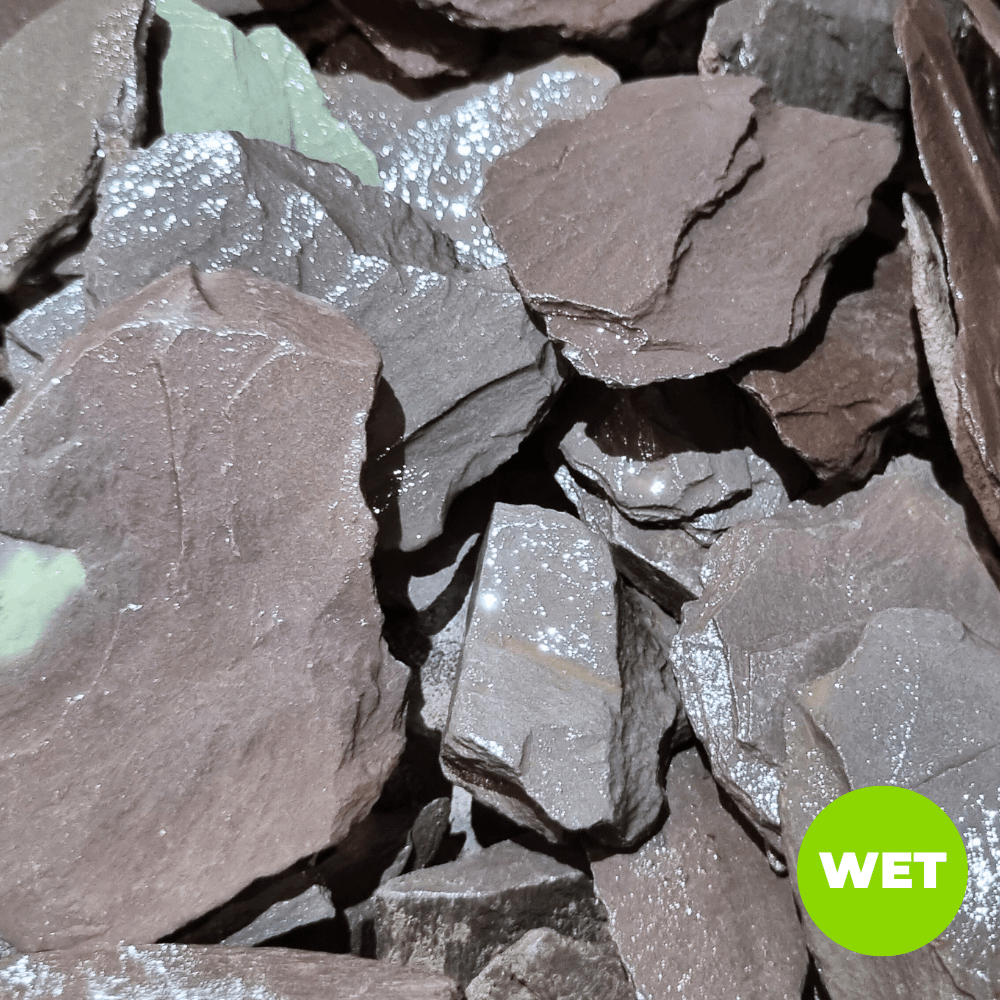Welsh Blue Plum Crushed Slate Chippings 40mm - Dandy's Topsoil & Landscape Supplies Gravel, Slate & Aggregates