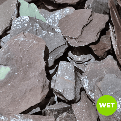 Welsh Blue Plum Crushed Slate Chippings 40mm - Dandy's Topsoil & Landscape Supplies Gravel, Slate & Aggregates