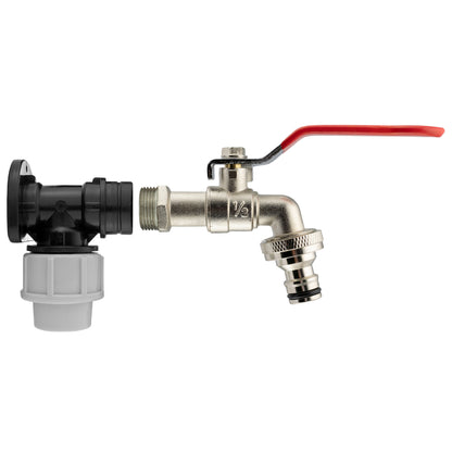 Wall Flange Kit 20mm MDPE - Lever Tap & Snap On - Best4Trade-Retail Tech Hose & Fittings