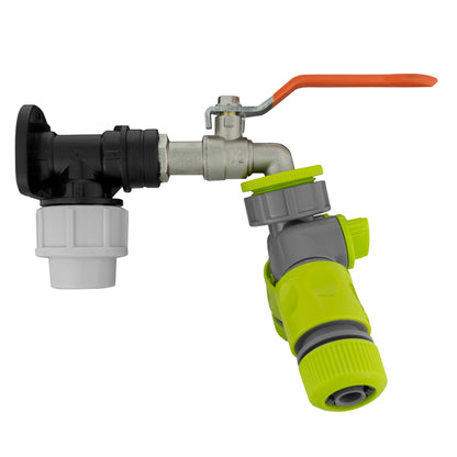 Wall Flange Kit 20mm MDPE - Lever Tap & Two Way Splitter & Connectors - Best4Trade-Retail Tech Hose & Fittings