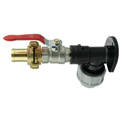 Wall Flange Kit 20mm MDPE + Lever Valve + 25mm Barbed Geka Set - Best4Trade-Retail Tech Hose & Fittings