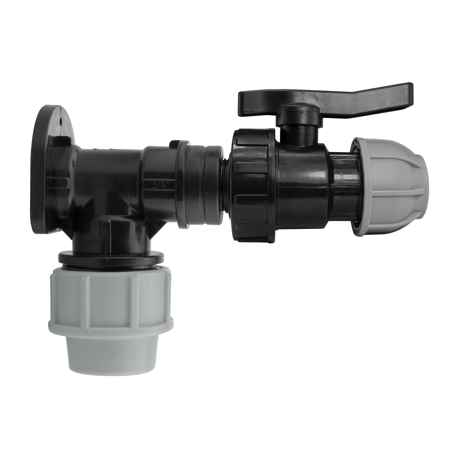 Wall Flange Kit 25mm MDPE + 25mm MDPE Valve - Best4Trade-Retail Tech Hose & Fittings