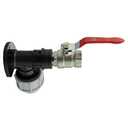 Wall Flange Kit 32mm MDPE + Lever Valve ¾” BSP - Best4Trade-Retail Tech Hose & Fittings