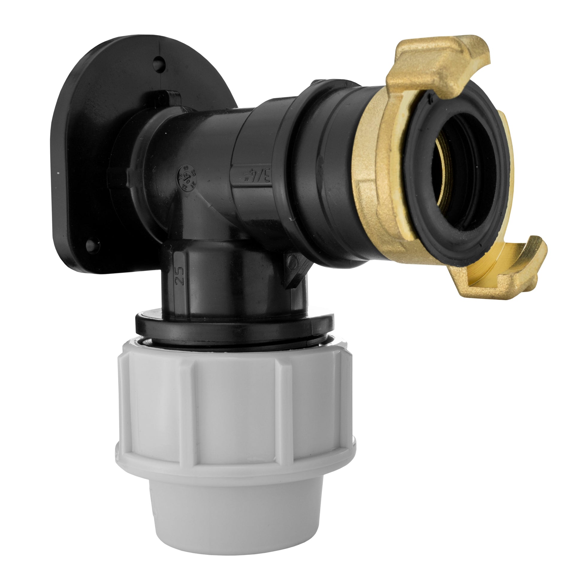 Wall Flange Kit 25mm MDPE + ¾” BSP Geka - Best4Trade-Retail Tech Hose & Fittings