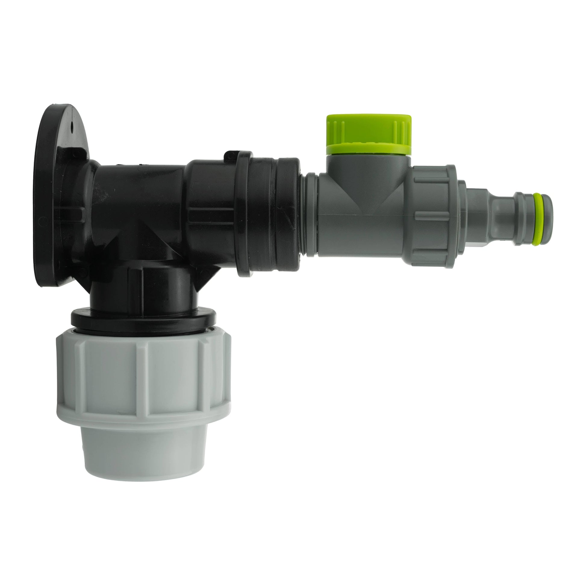 Wall Flange Kit 25mm MDPE + Quick Connector Valve - Best4Trade-Retail Tech Hose & Fittings
