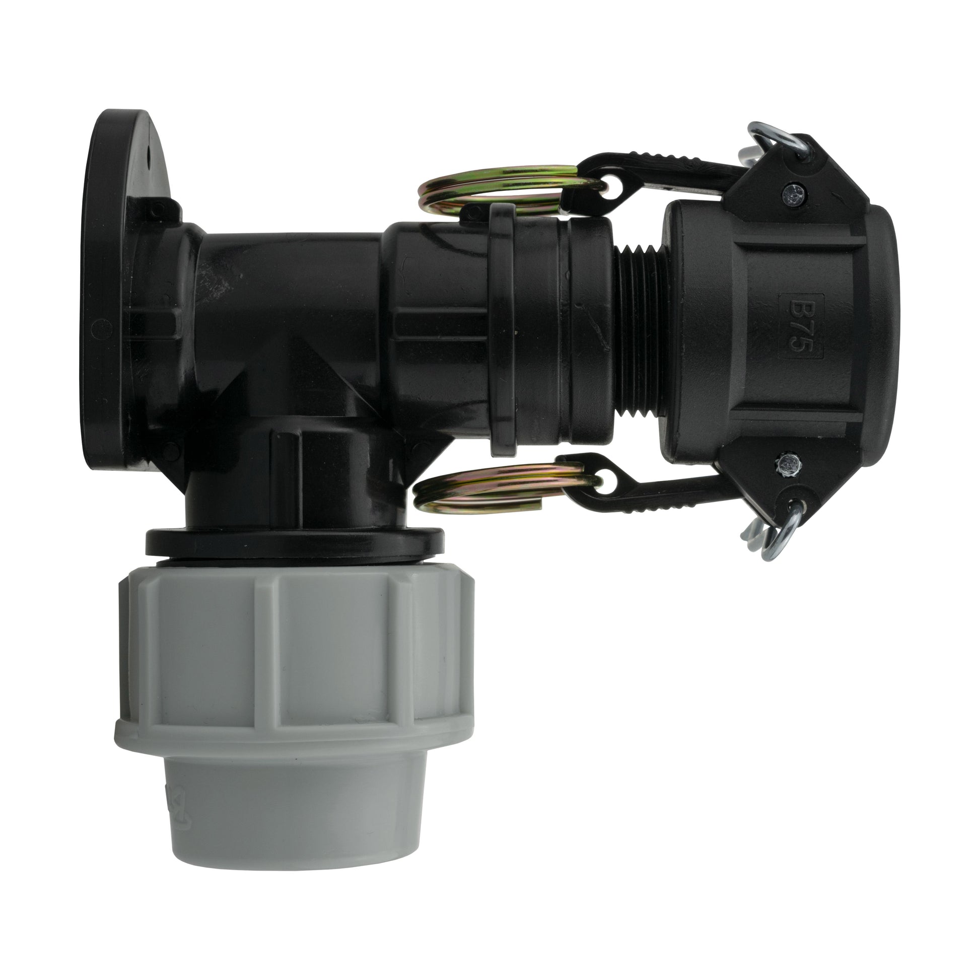Wall Flange Kit 25mm MDPE + 3/4" Camlock Type B - Best4Trade-Retail Tech Hose & Fittings