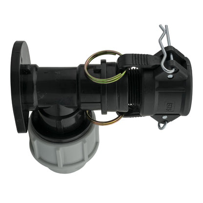 Wall Flange Kit 32mm MDPE + 3/4" Camlock Type B - Best4Trade-Retail Tech Hose & Fittings