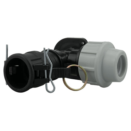 Wall Flange Kit 32mm MDPE + 3/4" Camlock Type B - Best4Trade-Retail Tech Hose & Fittings