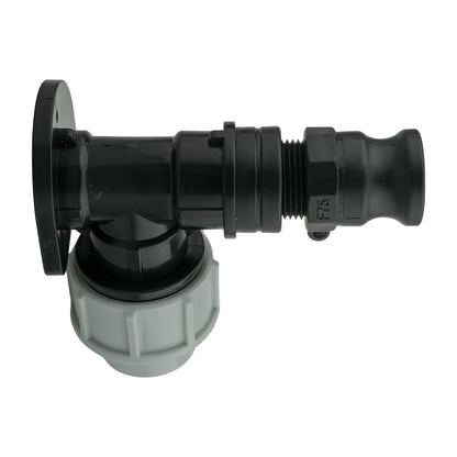 Wall Flange Kit 25mm MDPE + 3/4" Camlock Type F - Best4Trade-Retail Tech Hose & Fittings