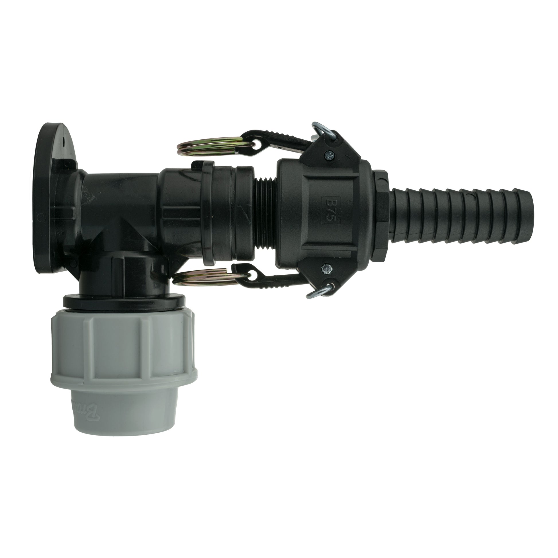 Wall Flange Kit 25mm MDPE + 3/4" Camlock Type B+E - Best4Trade-Retail Tech Hose & Fittings