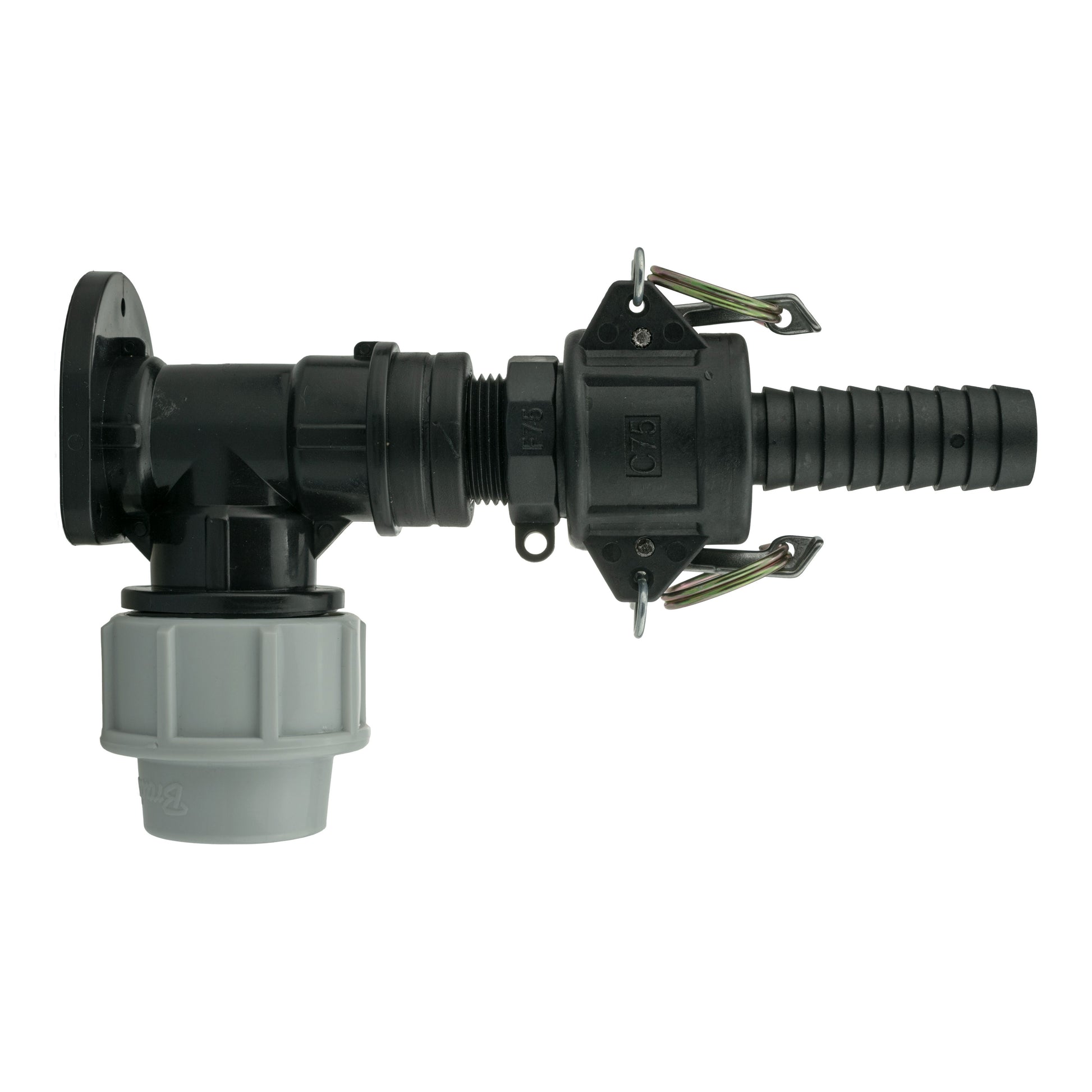 Wall Flange Kit 32mm MDPE + 3/4" Camlock Type F+C - Best4Trade-Retail Tech Hose & Fittings