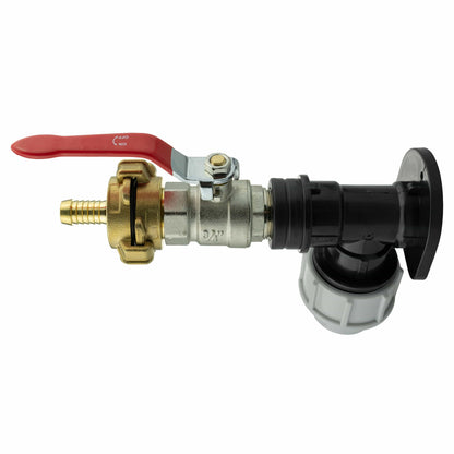 Wall Flange Kit 25mm MDPE + Lever Valve + 13mm Barbed Geka Set - Best4Trade-Retail Tech Hose & Fittings