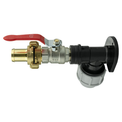 Wall Flange Kit 32mm MDPE + Lever Valve + 25mm Barbed Geka Set - Best4Trade-Retail Tech Hose & Fittings