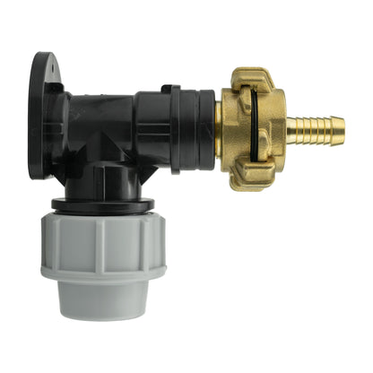 Wall Flange Kit 25mm MDPE + 13mm Barbed Geka Set - Best4Trade-Retail Tech Hose & Fittings