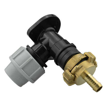 Wall Flange Kit 32mm MDPE + 13mm Barbed Geka Set - Best4Trade-Retail Tech Hose & Fittings