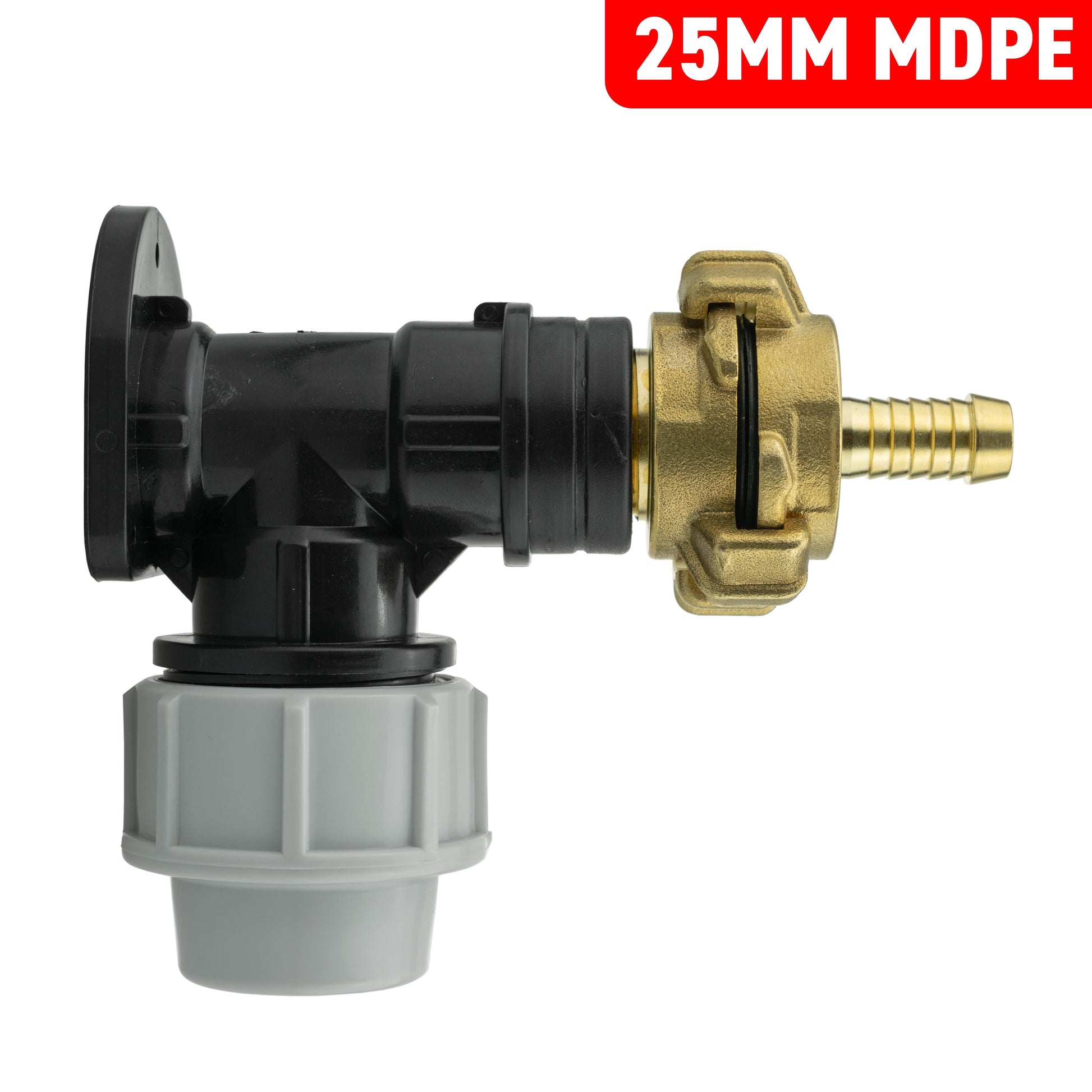 Wall Flange Kit 25mm MDPE + 13mm Barbed Geka Set - Best4Trade-Retail Tech Hose & Fittings