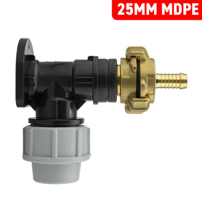 Wall Flange Kit 25mm MDPE + 13mm Barbed Geka Set - Best4Trade-Retail Tech Hose & Fittings