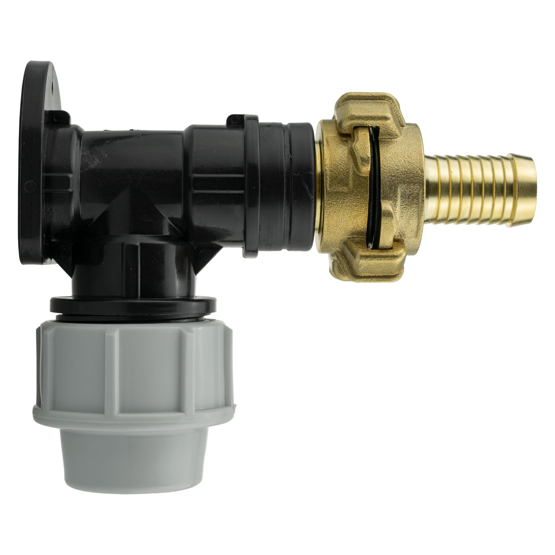 Wall Flange Kit 25mm MDPE + 19mm Barbed Geka Set - Best4Trade-Retail Tech Hose & Fittings