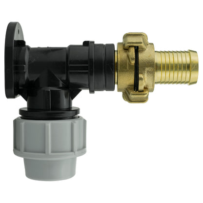Wall Flange Kit 32mm MDPE + 25mm Barbed Geka Set - Best4Trade-Retail Tech Hose & Fittings