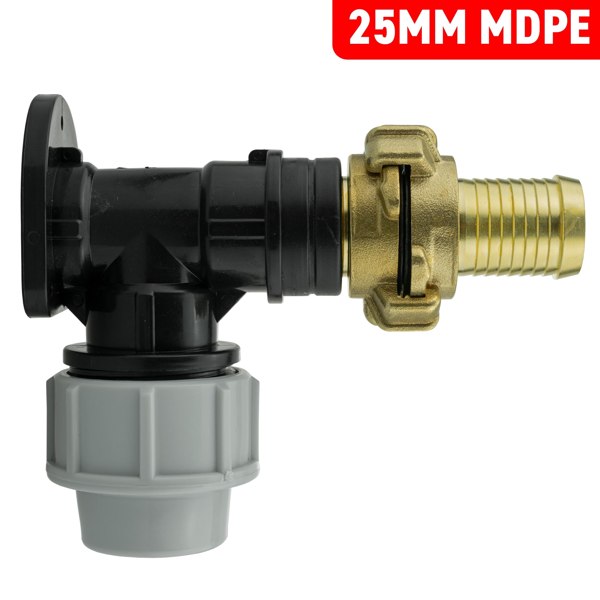 Wall Flange Kit 25mm MDPE + 25mm Barbed Geka Set - Best4Trade-Retail Tech Hose & Fittings