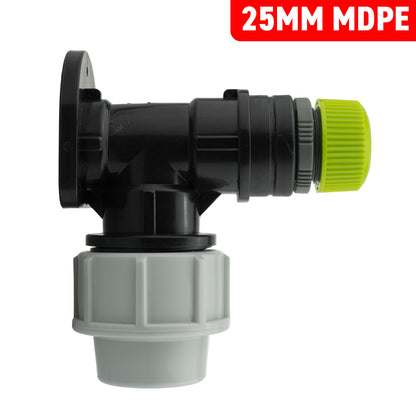 Wall Flange Kit 25mm MDPE + Direct Hose Connector - Best4Trade-Retail Tech Hose & Fittings