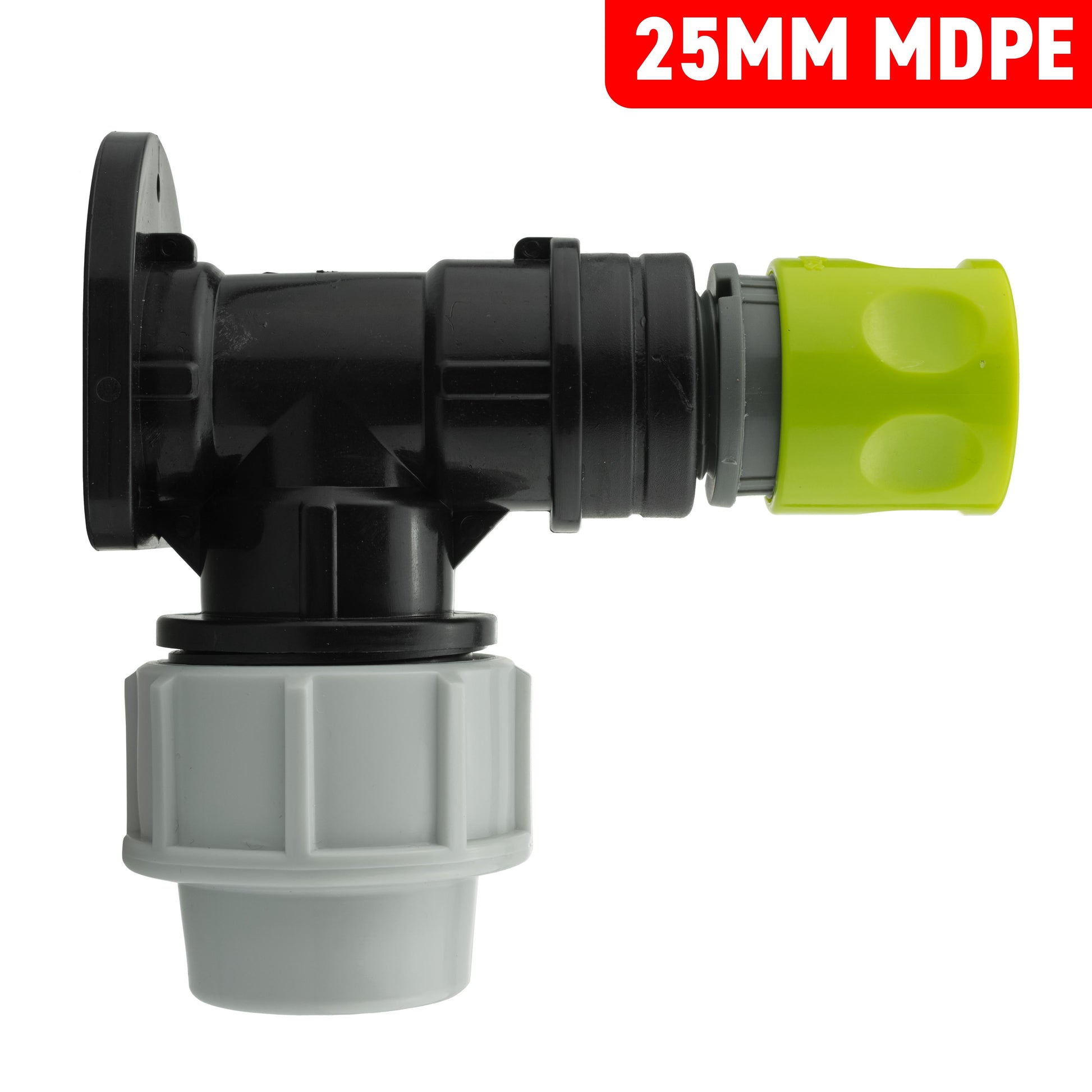 Wall Flange Kit 25mm MDPE + Female Quick Connector - Best4Trade-Retail Tech Hose & Fittings