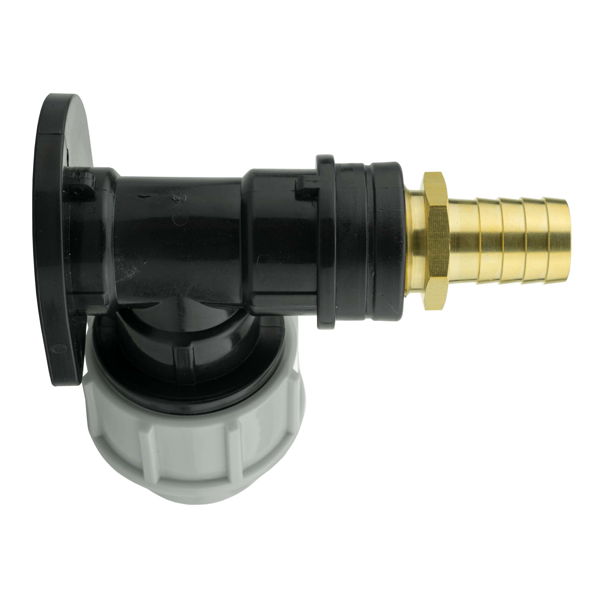 Wall Flange Kit 25mm MDPE + 19mm Brass Barb - Best4Trade-Retail Tech Hose & Fittings