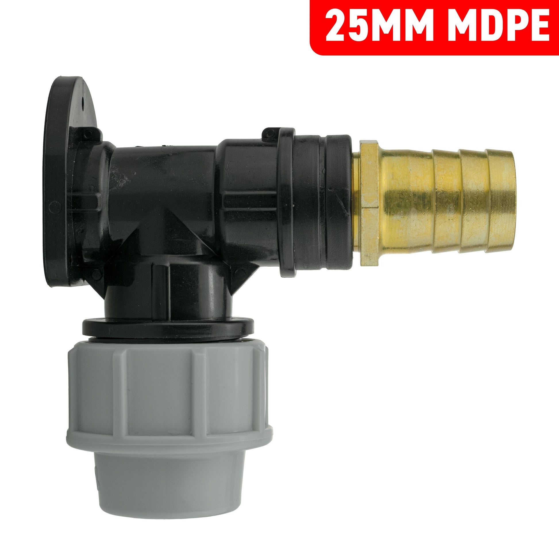 Wall Flange Kit 25mm MDPE + 25mm Brass Barb - Best4Trade-Retail Tech Hose & Fittings