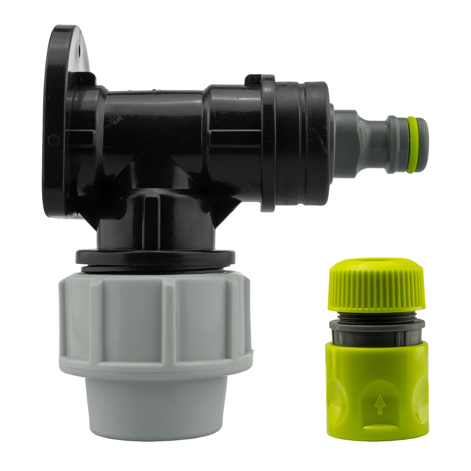 Wall Flange Kit 25mm MDPE + Male Click Lock + Hose Connector - Best4Trade-Retail Tech Hose & Fittings