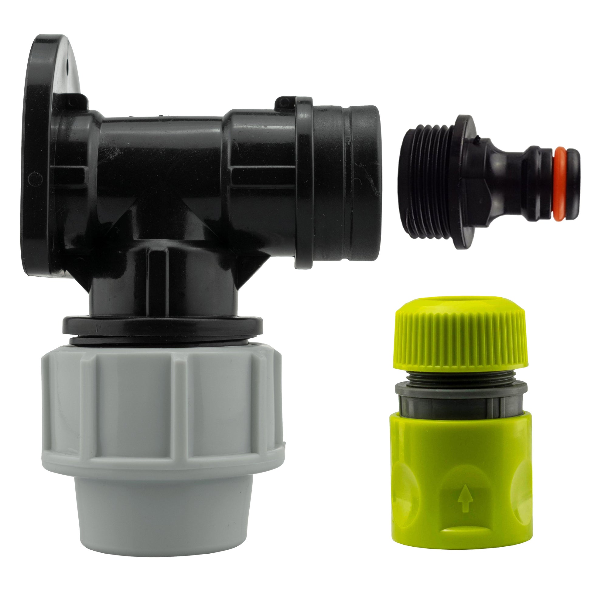 Wall Flange Kit 32mm MDPE + Male Click Lock + Hose Connector - Best4Trade-Retail Tech Hose & Fittings
