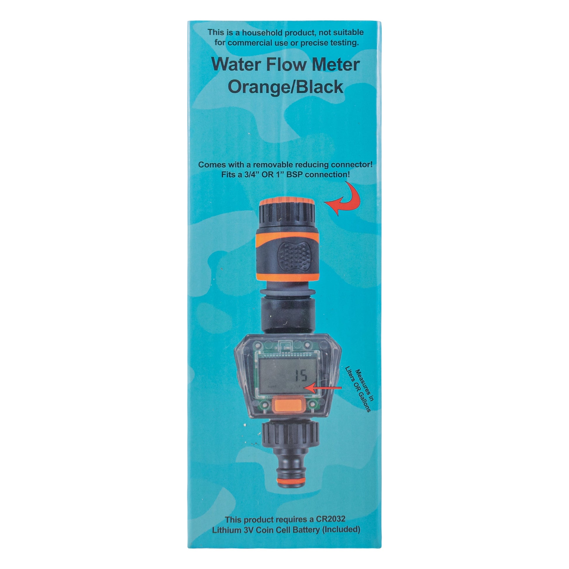 Water Flow Meter Black/Orange - Best4Trade-Retail