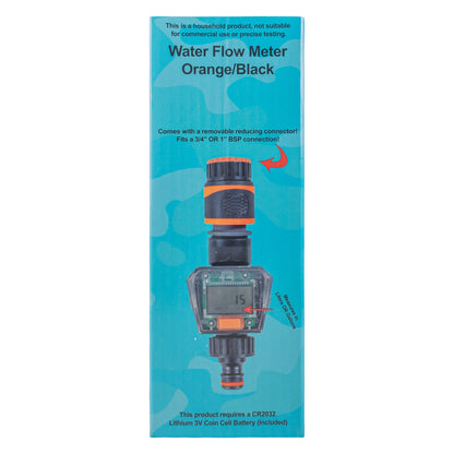 Water Flow Meter Black/Orange - Best4Trade-Retail