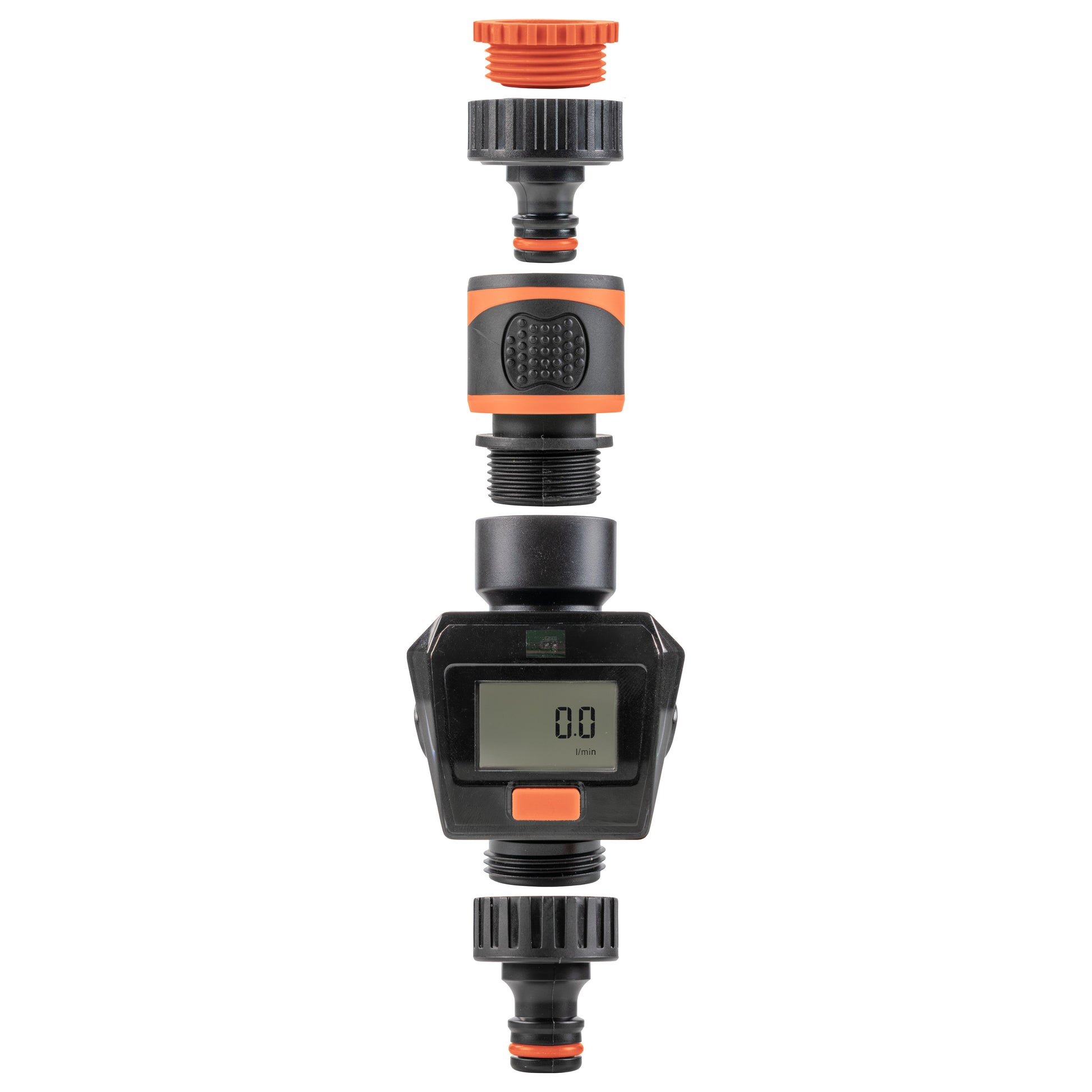 Water Flow Meter Black/Orange - Best4Trade-Retail