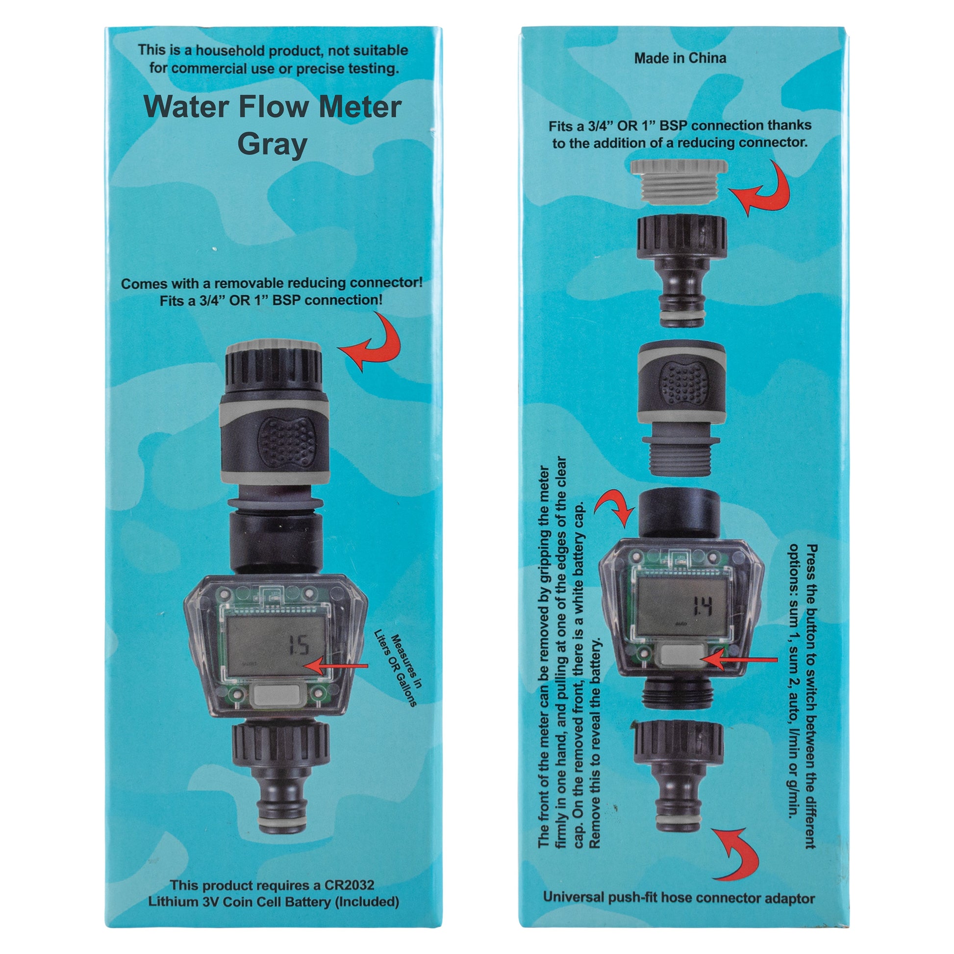 Water Flow Meter Gray - Best4Trade-Retail