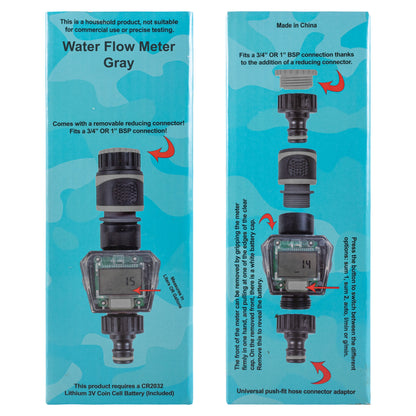 Water Flow Meter Gray - Best4Trade-Retail