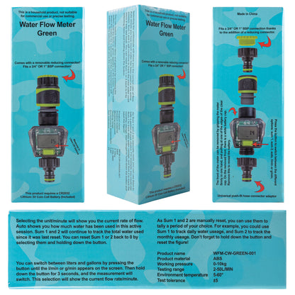 Water Flow Meter Green - Best4Trade-Retail