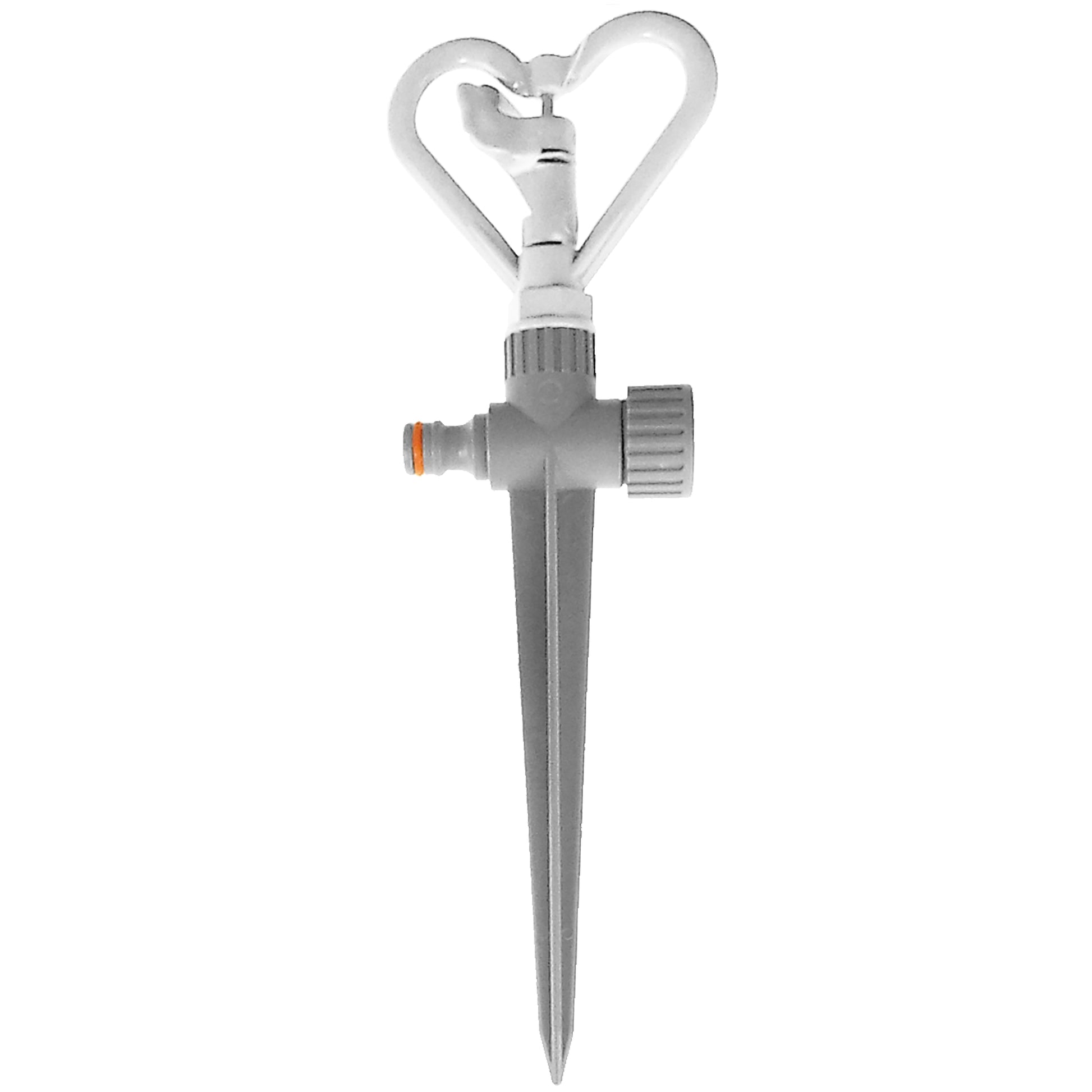 Rotary Butterfly Lawn Sprinkler on Spike De Luxe - White Line - Best4Trade-Retail Garden watering