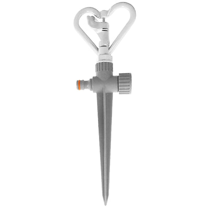 Rotary Butterfly Lawn Sprinkler on Spike De Luxe - White Line - Best4Trade-Retail Garden watering