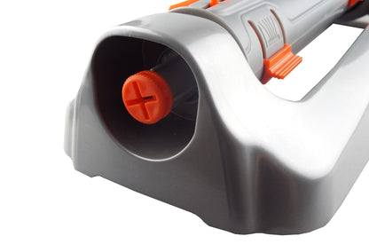 Metal Variable-Width Oscillating Sprinkler White Line