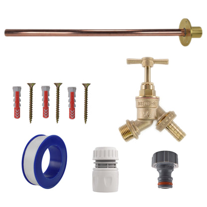 Brass Barbed Bib Tap BASIC Connection Kit - Best4Trade-Retail Garden watering