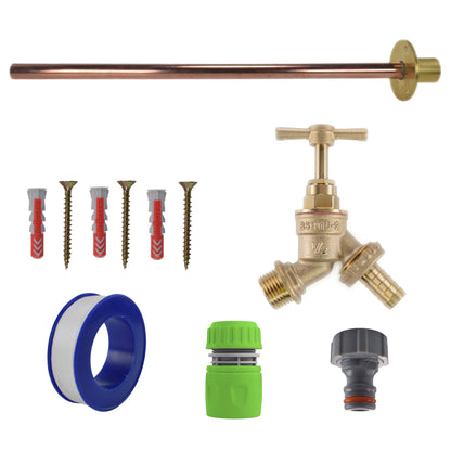 Brass Barbed Bib Tap BASIC Connection Kit - Best4Trade-Retail Garden watering