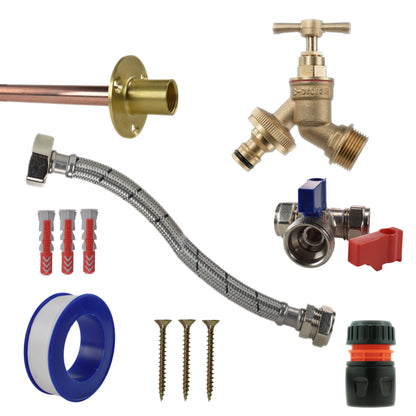 Brass Quick Connect Bib Tap STANDARD Connection Kit - Best4Trade-Retail Garden watering