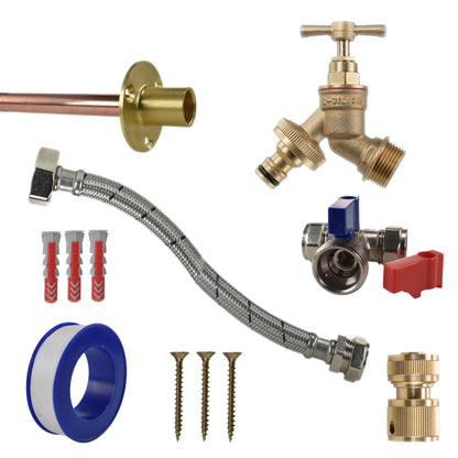 Brass Quick Connect Bib Tap STANDARD Connection Kit - Best4Trade-Retail Garden watering