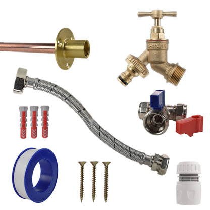 Brass Quick Connect Bib Tap STANDARD Connection Kit - Best4Trade-Retail Garden watering