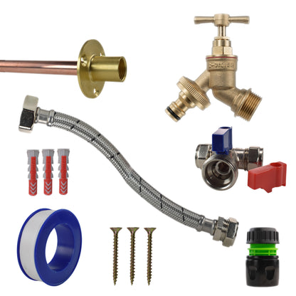 Brass Quick Connect Bib Tap STANDARD Connection Kit - Best4Trade-Retail Garden watering