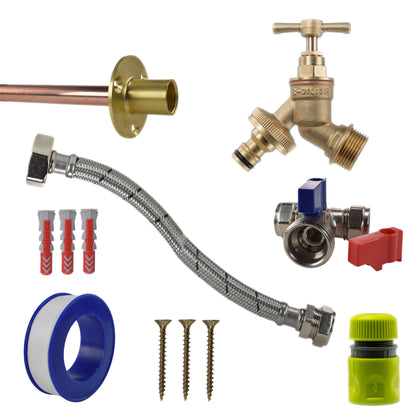 Brass Quick Connect Bib Tap STANDARD Connection Kit - Best4Trade-Retail Garden watering