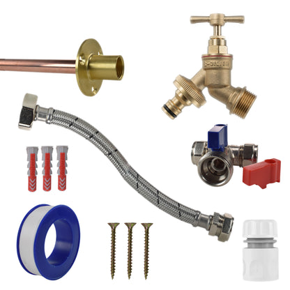 Brass Quick Connect Bib Tap STANDARD Connection Kit - Best4Trade-Retail Garden watering